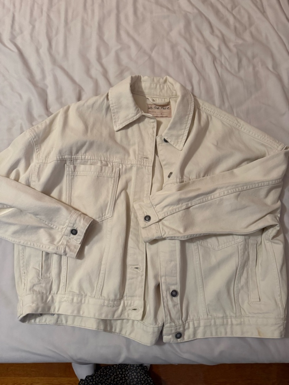 Women’s We The Free White Oversized Button-Front Jacket